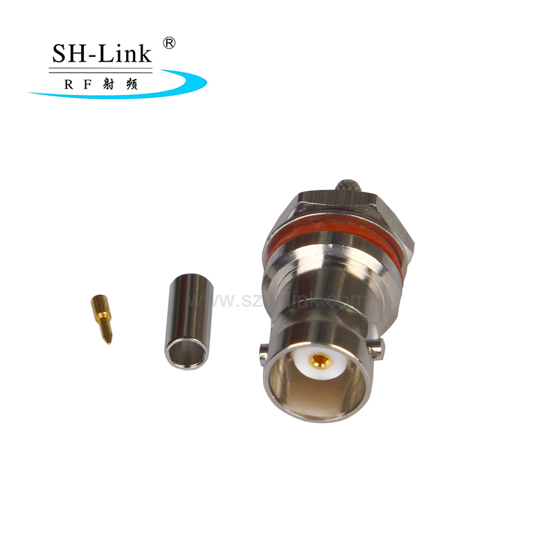 China manufacturer bnc female brass connector waterproof connector coax connector